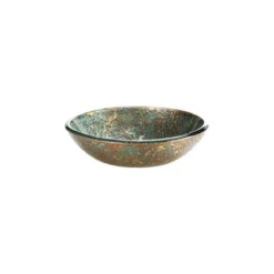Elk Home Reflex Vessel Sink, Blue And Copper Storm 18"