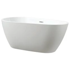 Vanity Art LLC Vanity Art 59" Freestanding Acrylic Bathtub