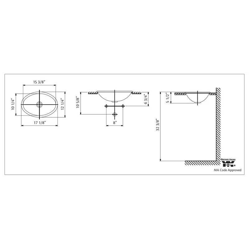 Cheviot Products Mini Oval Drop-In Sink - Image 3