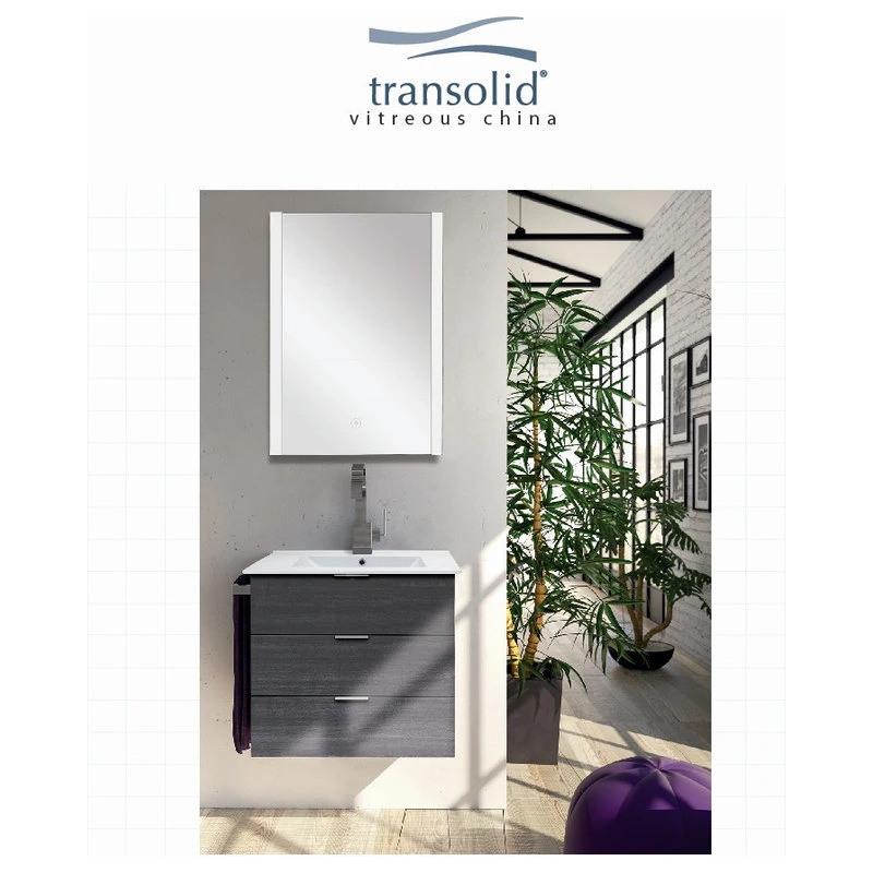 Transolid Juliette 49" Vitreous China Vanity Top With Integrated Sink, White - Image 8