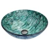 VIGO Glass Vessel Bathroom Sink, Oceania