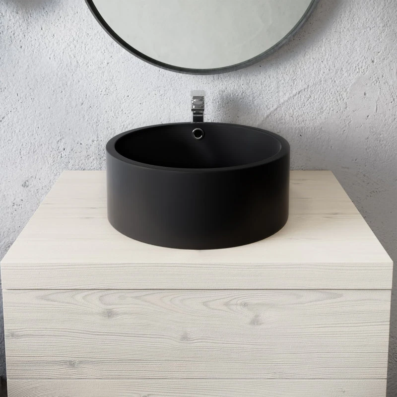 Swiss Madison Monaco Round Vessel Sink, Matte Black - Image 6