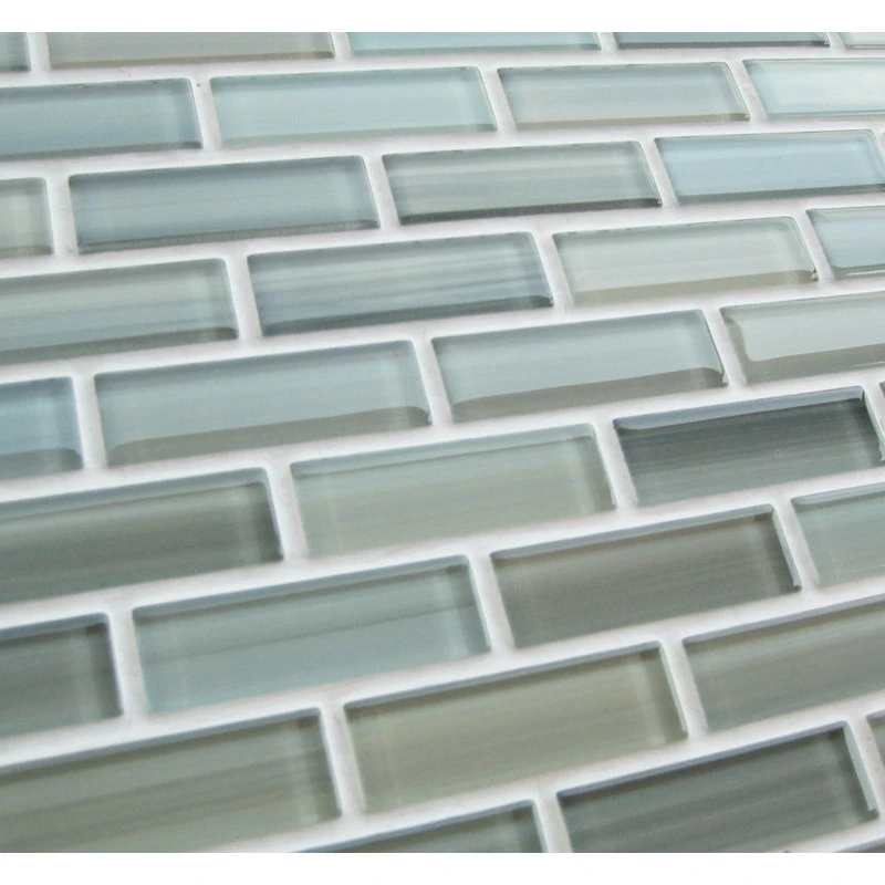 Rocky Point Tile Co Reflections Hand Painted Glass Mosaic Subway Tile, 12"x12" - Image 4