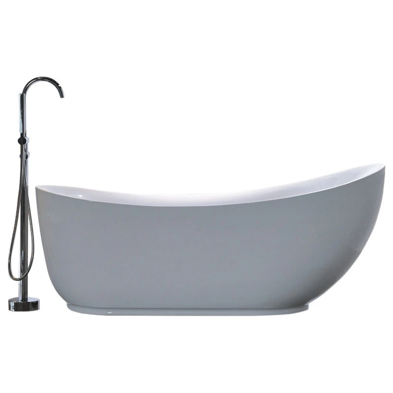 Vanity Art LLC Vanity Art Freestanding Acrylic Bathtub, White, 35"x71"