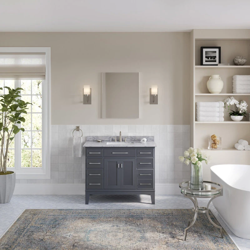 MOD The Fairmont Bathroom Vanity, Single Sink, 42", Maple Gray, Freestanding - Image 3