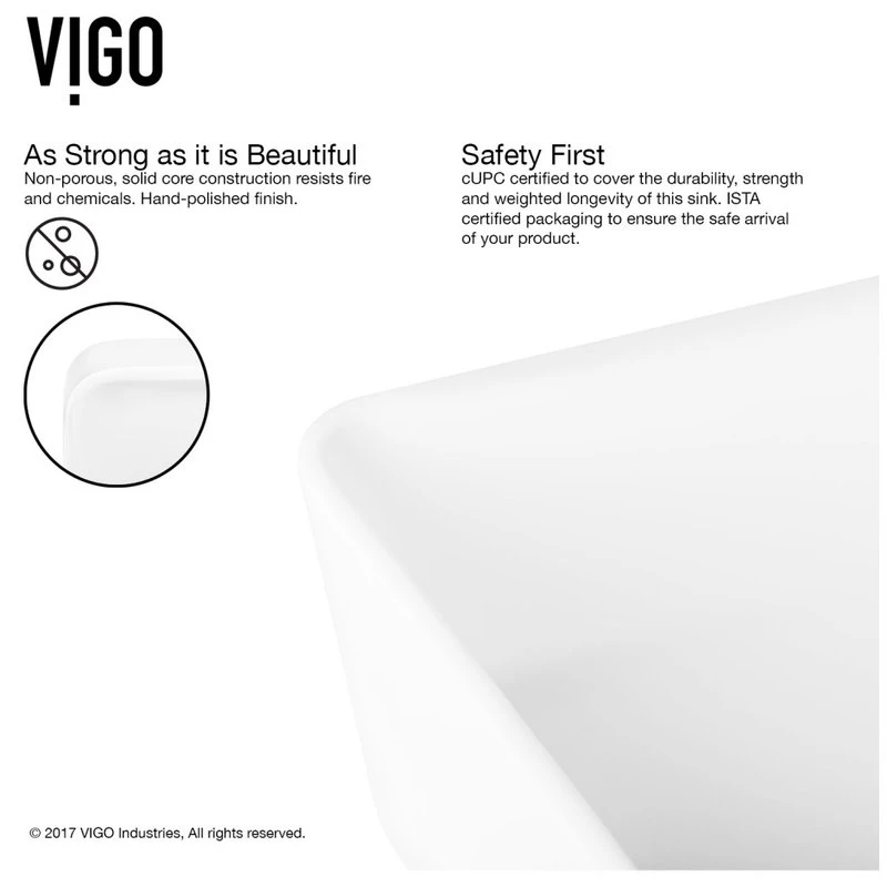 VIGO Marigold Matte StoneTM Vessel Bathroom Sink - Image 7