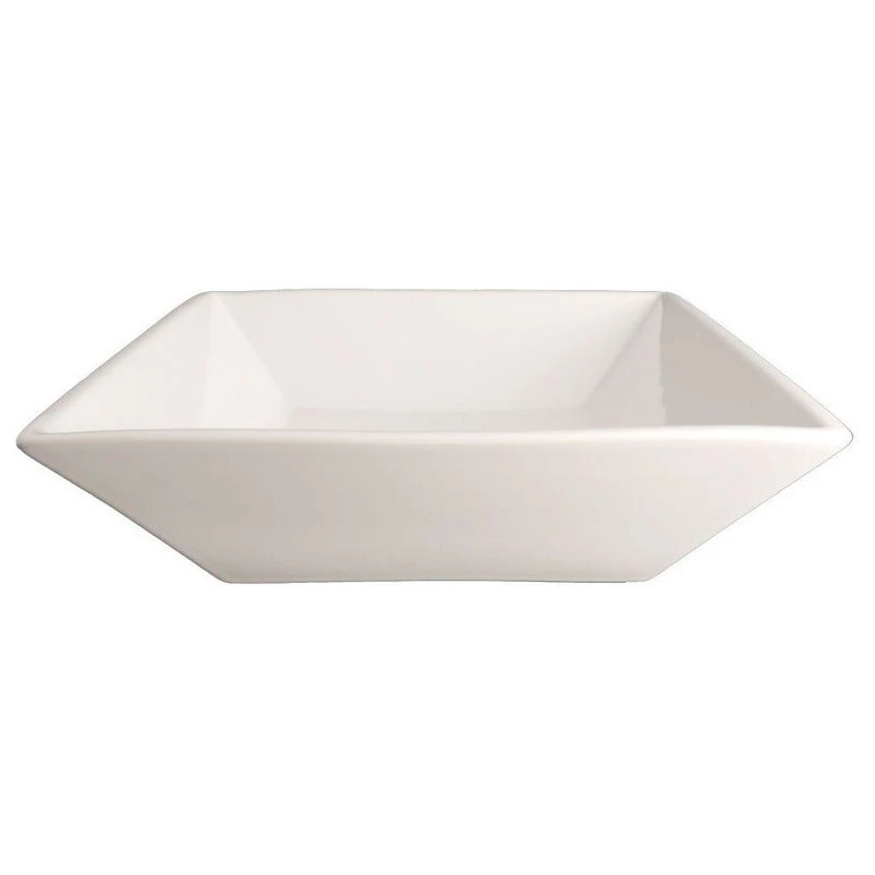 Fontaine By Italia White Square Porcelain Vessel Bathroom Sink - Image 2