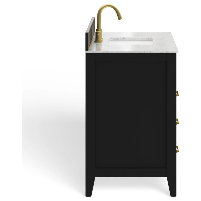 MOD The Monaco Bathroom Vanity, Black Onyx, 48", Single Sink, Freestanding - Image 11
