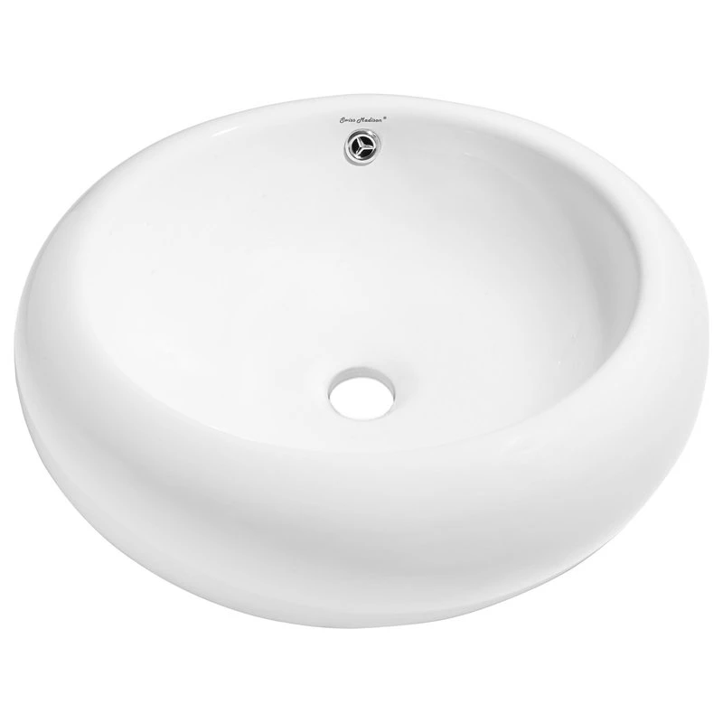 Swiss Madison Plaisir Round Ceramic Bathroom Vessel Sink - Image 2