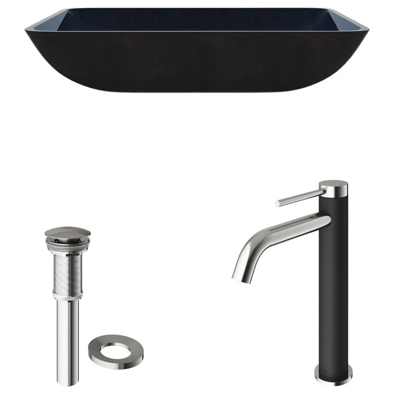 VIGO Sink In Turquoise Water And Faucet In Brushed Nickel - Image 6