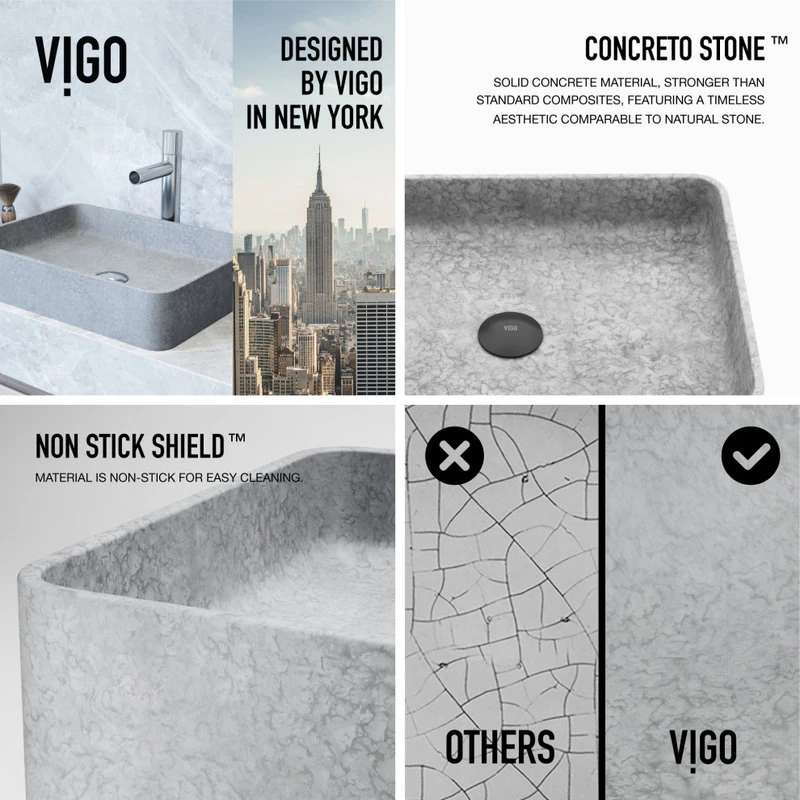 VIGO 19 In. X 14 In. Round Bathroom Vessel Sink - Image 7