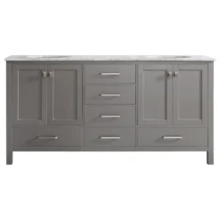 Vinnova Gela Single Vanity, Gray, 72", Without Mirror
