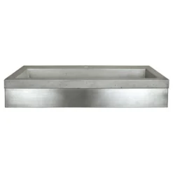 Native Trails Zaca Wall Mount With NativeStone Trough, Ash, 36"