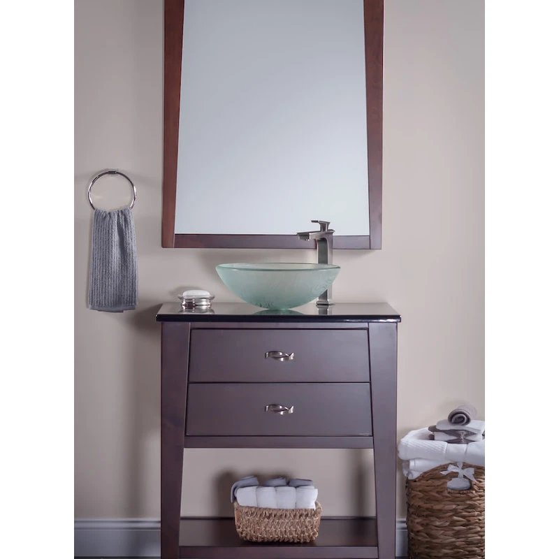 Novatto Gelo Glass Vessel Bathroom Sink - Image 4