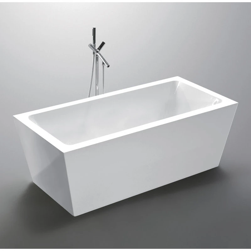Vanity Art LLC Vanity Art 59" Freestanding Acrylic Bathtub - Image 7