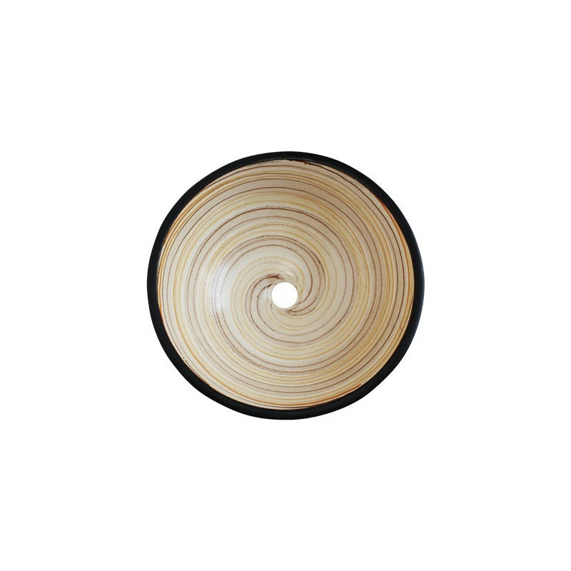 Fine Crafts & Imports Miramar Fango Ceramic Vessel Sink - Image 2