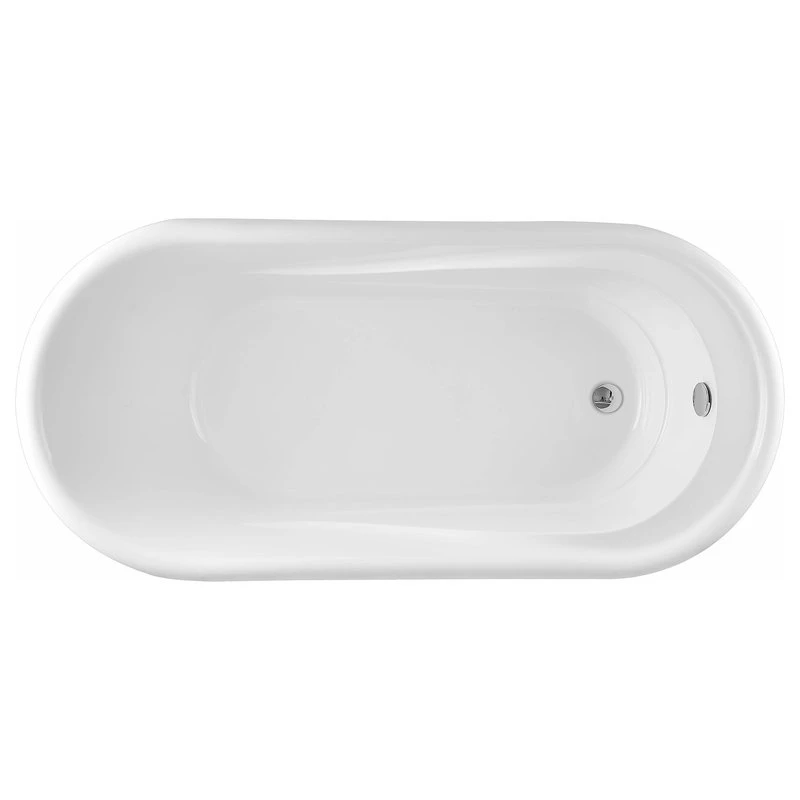 Vanity Art LLC Vanity Art 59" Freestanding Acrylic Soaking Bathtub - Image 9