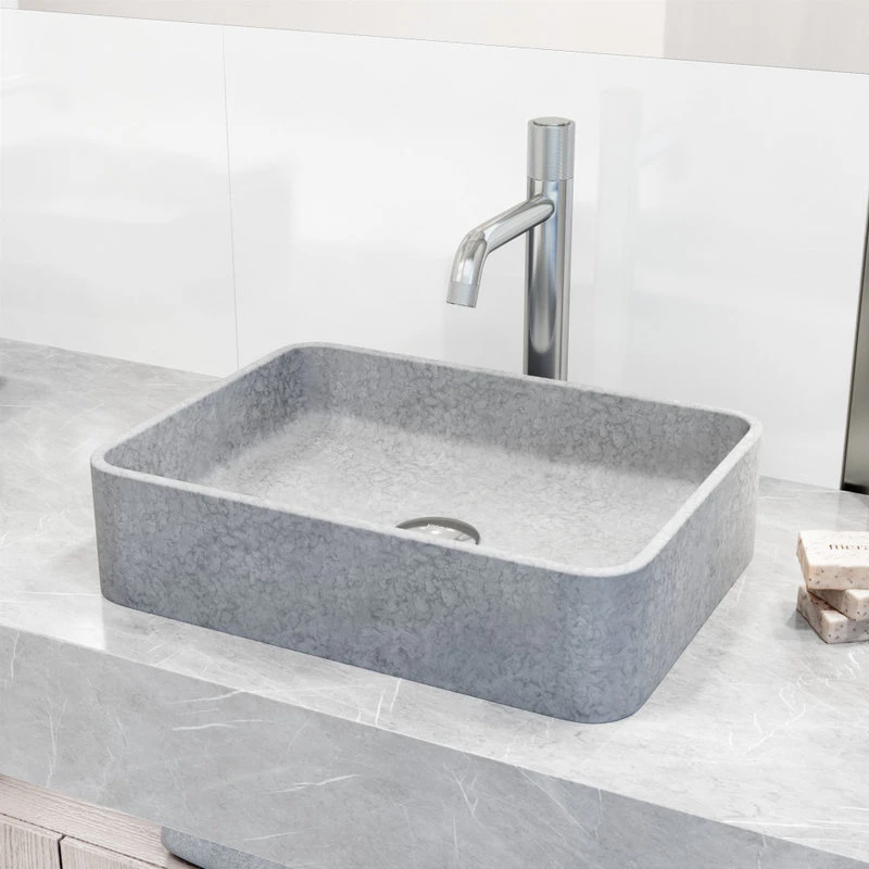 VIGO 16 In. L X 12 In. W Rectangular Bathroom Vessel Sink - Image 4