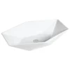 Karran VC-602-WH Valera 25" Vitreous China Vessel Bathroom Sink, White