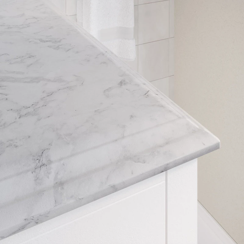 MOD The Laurel Bathroom Vanity, White, 84", Double Sink, Freestanding - Image 6