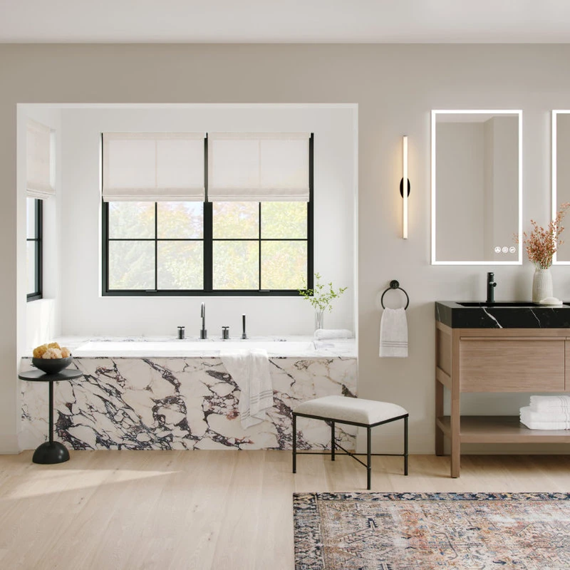 MOD The Shoji Bathroom Vanity, Double Sink, 48", Chestnut Oak, Freestanding - Image 3