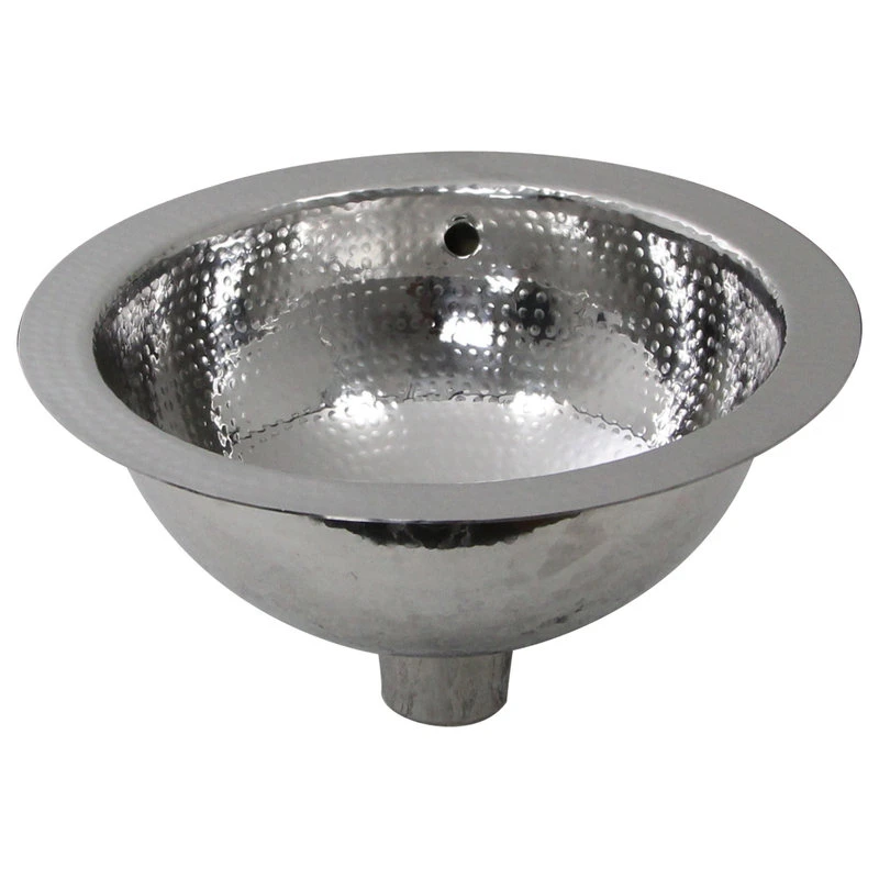 Nantucket Sinks ROS-OF 13" Hand Hammered Stainless Steel, Round, Under-Mount