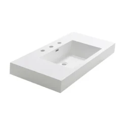Fresca Mezzo 40" Integrated Sink/Countertop, White