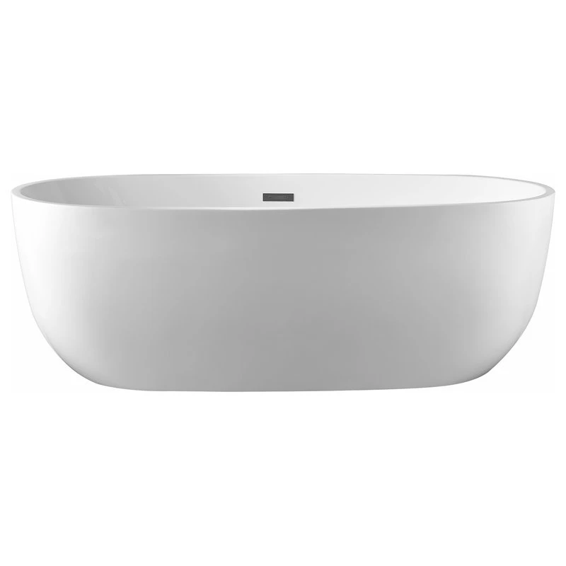 Vanity Art LLC Vanity Art 67" Freestanding Acrylic Soaking Bathtub