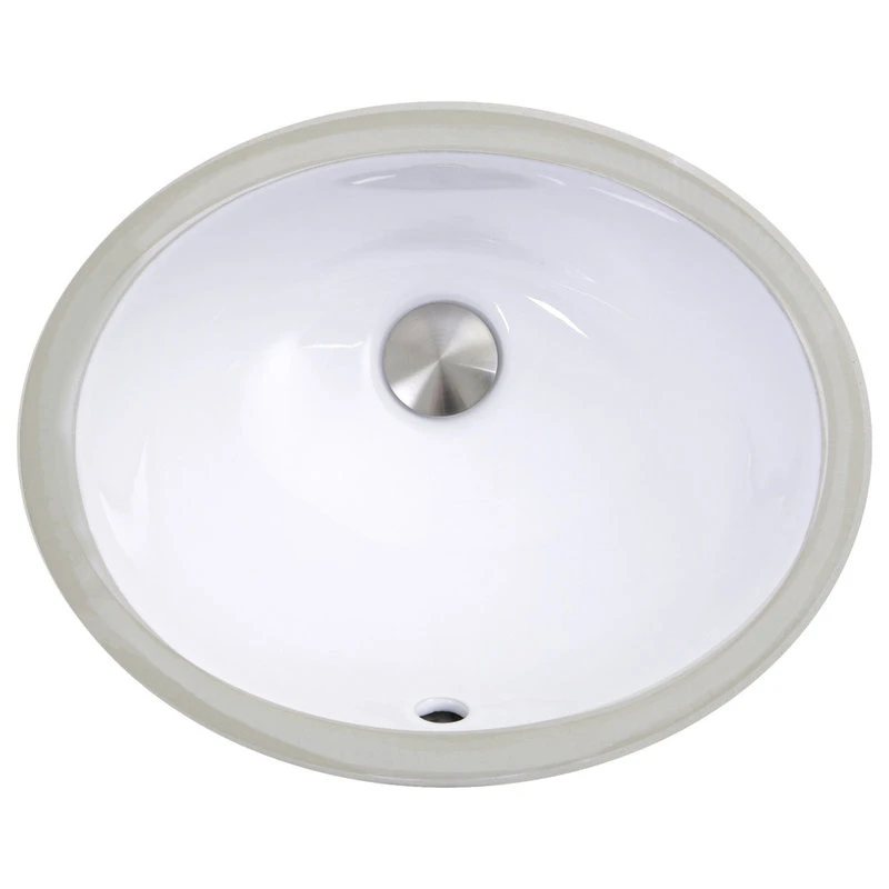 Nantucket Sinks 13"X 10"Glazed Bottom Undermount Ceramic Sink