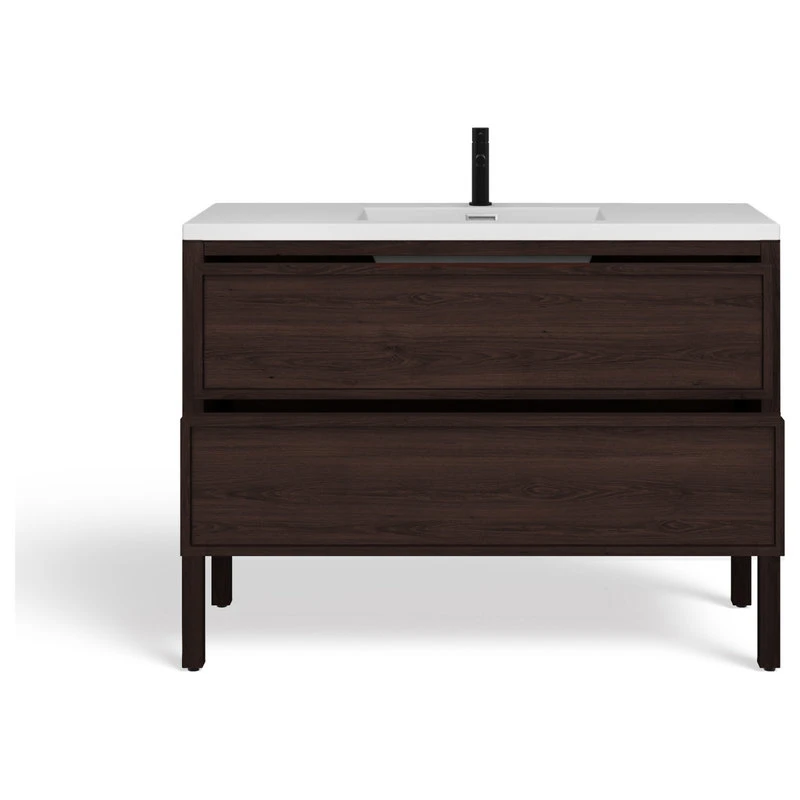 MOD The Shiloh Bathroom Vanity, Single Sink, 48", Dark Walnut, Freestanding - Image 12