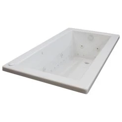 HomeMart Products Bronzino 30 X 60 Rect. Air & Whirlpool Jetted Drop-In Bathtub With Left Drain
