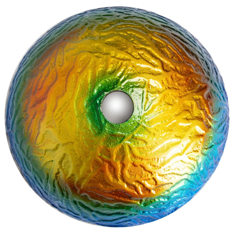 Eden Bath - Vessel Sinks Modern Colorful True Planet Round Tempered Glass Vessel Sink For Bathroom 14" - Image 6