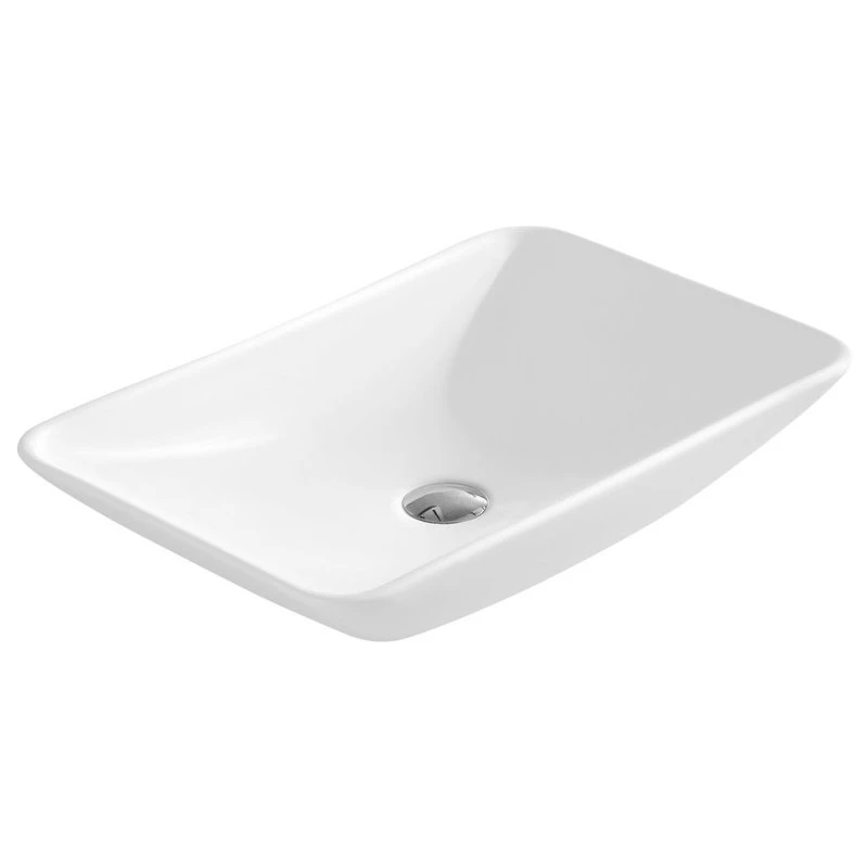 Fine Fixtures White Vitreous China Rectangle Vessel Sink