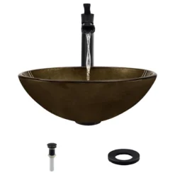 MR Direct Sinks And Faucets 637 Vessel Sink, Antique Bronze, 731 Vessel Faucet