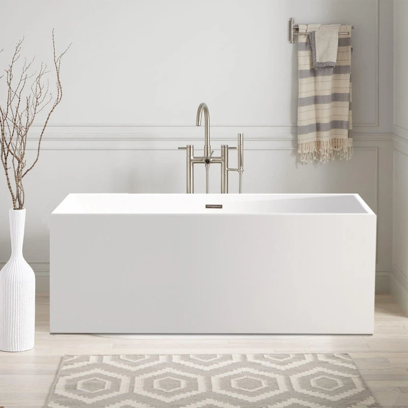 Vanity Art LLC Vanity Art 59" Freestanding Acrylic Bathtub - Image 2