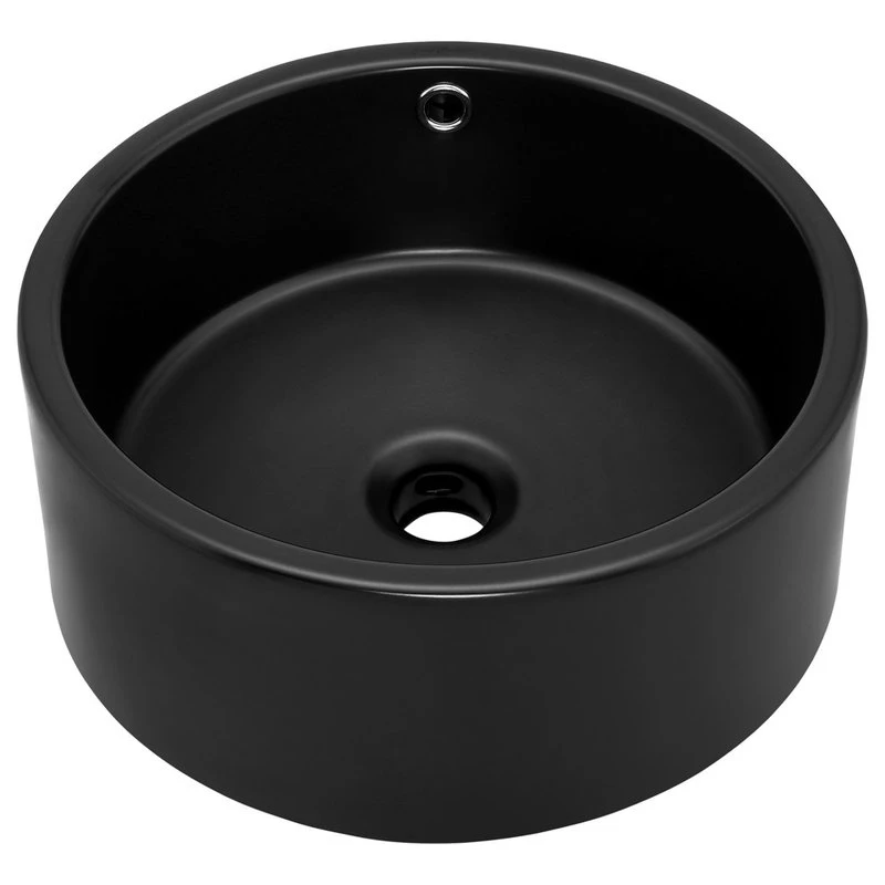 Swiss Madison Monaco Round Vessel Sink, Matte Black - Image 2