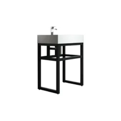 Dowell K&B Supplies Gordon 24" Single Bathroom Sink, Sink With Pedestal