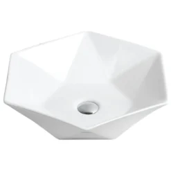 Karran VC-601-WH Valera 19" Vitreous China Vessel Bathroom Sink, White