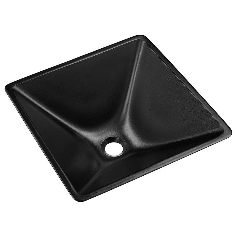 Swiss Madison Claire 15.5" Glass Vessel Sink, Black - Image 3