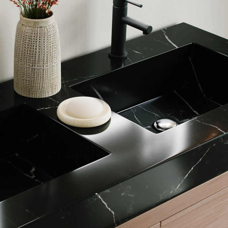 MOD The Shoji Bathroom Vanity, Double Sink, 48", Chestnut Oak, Freestanding - Image 4