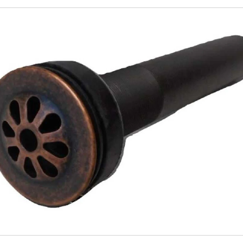 SimplyCopper 15" Round Copper Bucket Vessel Sink With Drain, And Faucet Combo - Image 4