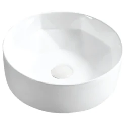 Karran VC-421-WH Valera 16" Vitreous China Vessel Bathroom Sink, White