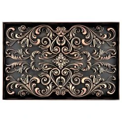 Nichetiles Cypress Oil Rubbed Bronze Matte Finish 16: X 24"Hand Made Metal Mural Tile