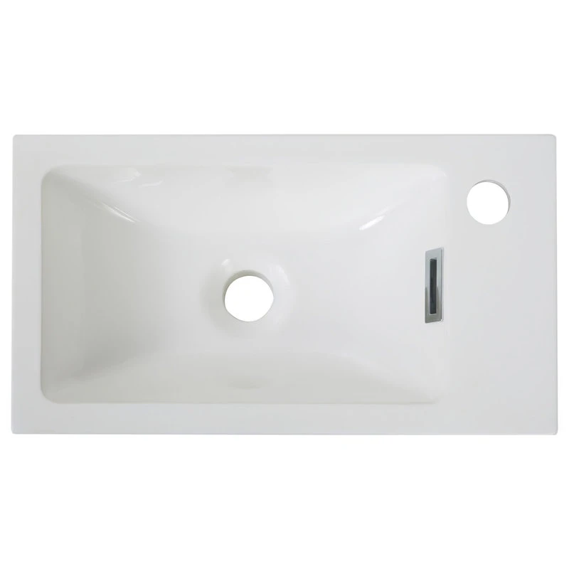 18" Solid Surface Resin Streamline K-1207-18R Vanity Top - Image 2