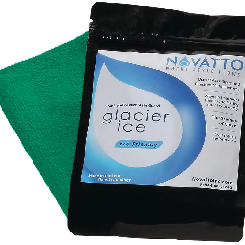 Novatto Sanguinello Mini Glass Vessel Bathroom Sink Set, Matte Black - Image 5