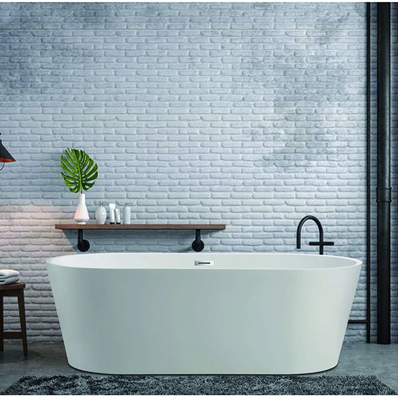 Vanity Art LLC Vanity Art 68" Freestanding Acrylic Bathtub - Image 12