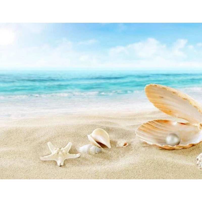 Art3d LLC Mother Of Pearl Mosaic Square Tile, Seamless Splice, White, Set Of 6 - Image 6