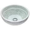 ANZZI Cadence Series Vessel Sink In Decor White