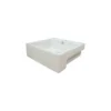 Kingston Brass Fauceture Vessel Sink, White