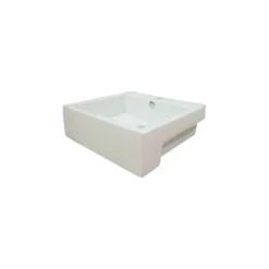 Kingston Brass Fauceture Vessel Sink, White